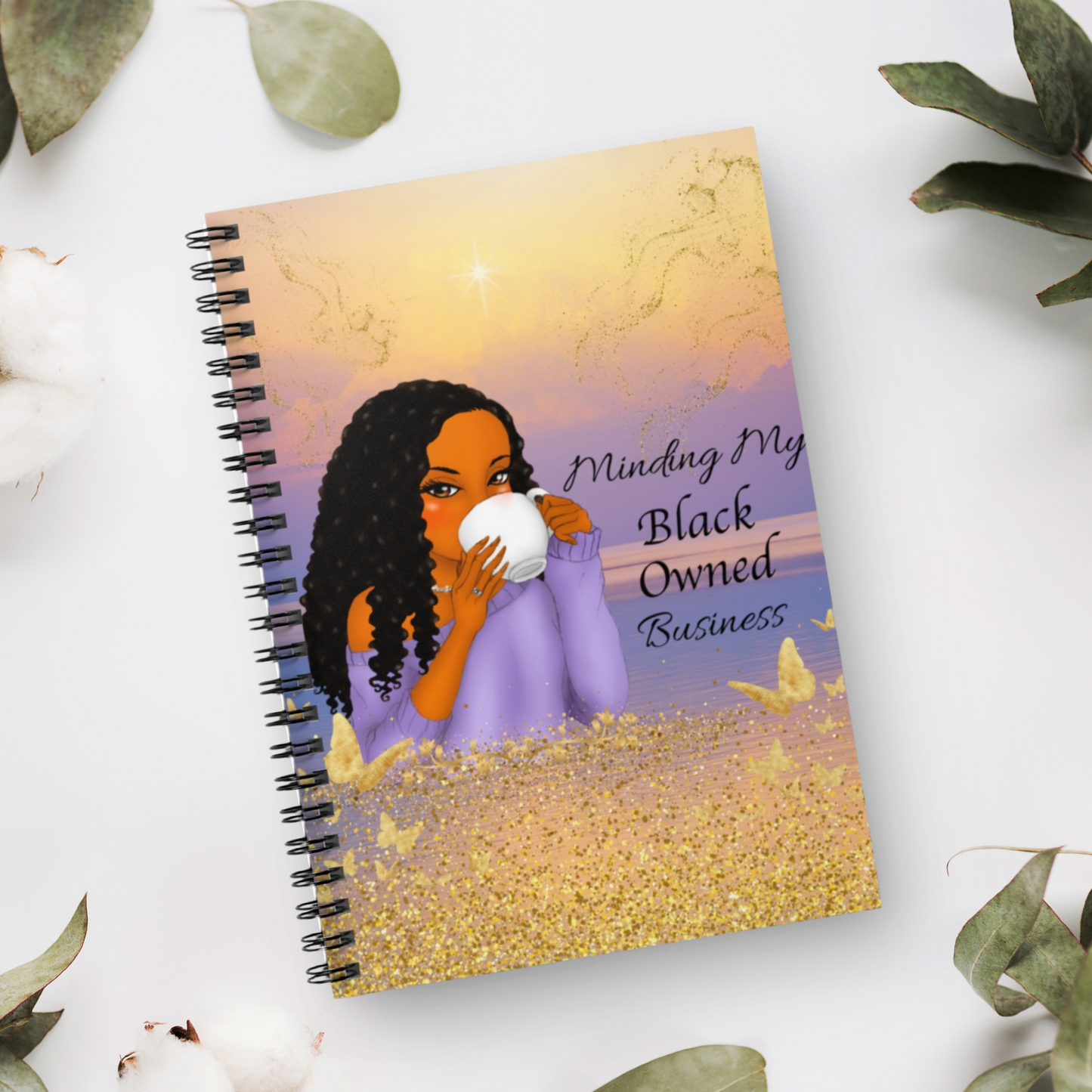 Minding My Black Owned Business Spiral Notebook - Inspirational Journal for Entrepreneurs