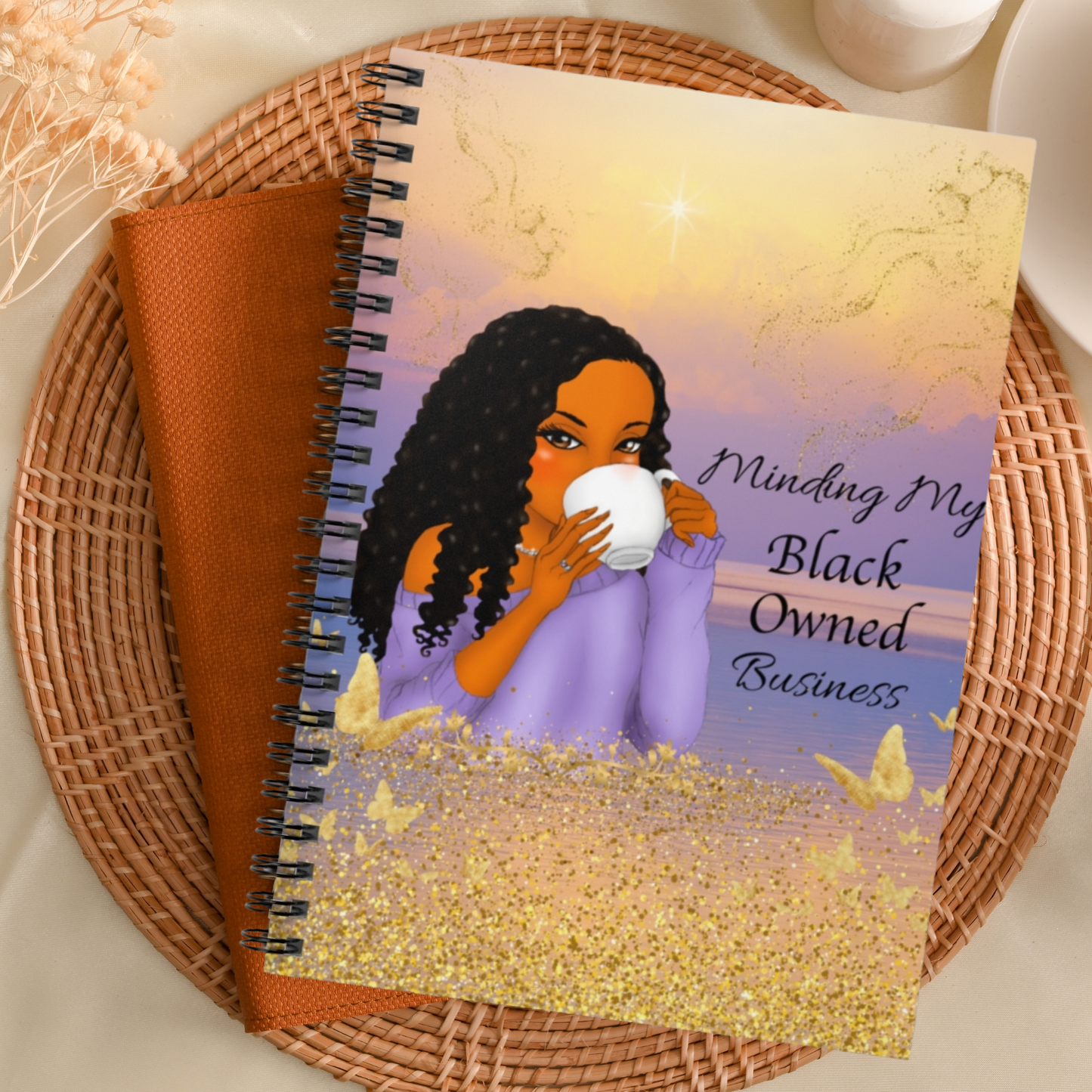 Minding My Black Owned Business Spiral Notebook - Inspirational Journal for Entrepreneurs