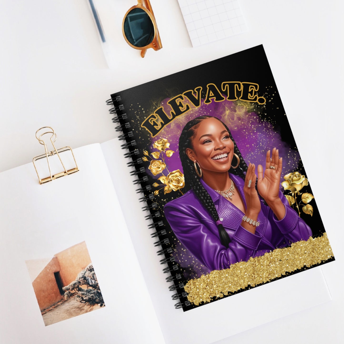 Elevate Spiral Notebook – Celebrating Strength and Beauty Notebook - Ruled Line