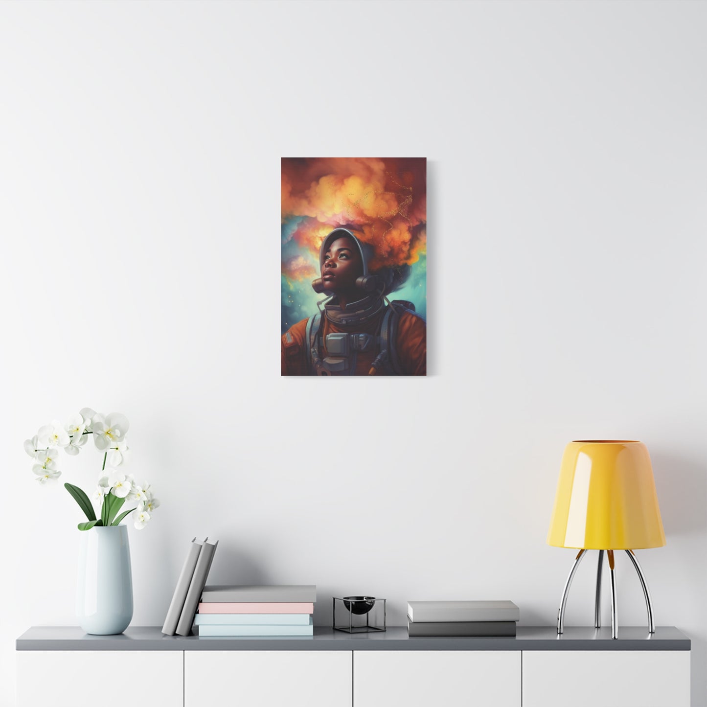 Fearless & Limitless: Black Woman Astronaut Canvas, Matte  Stretched, 1.25"