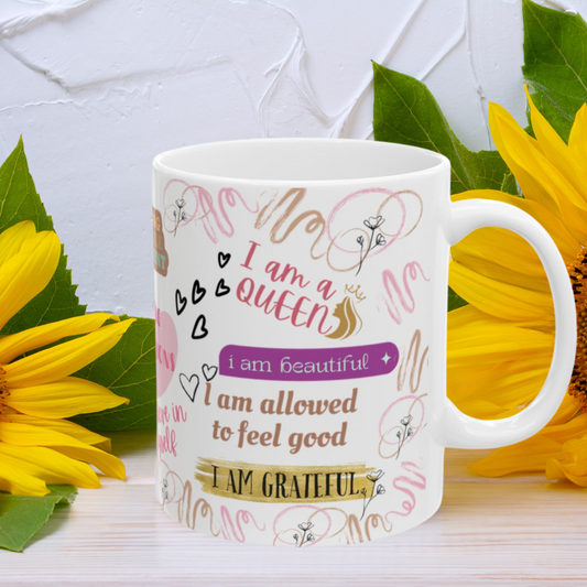 Inspirational Affirmation Mug for Women- Morning Affirmations for Daily Inspiration