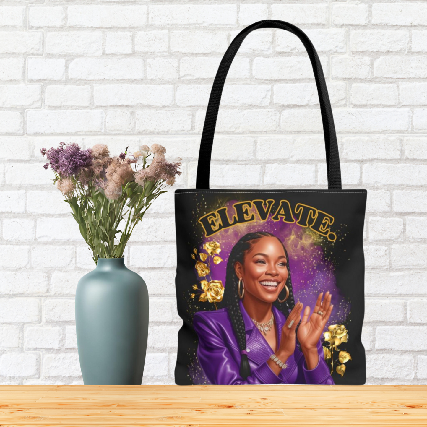 Afro Queen Tote Bag , Motivational Bag for Women, Inspirational Tote Bag