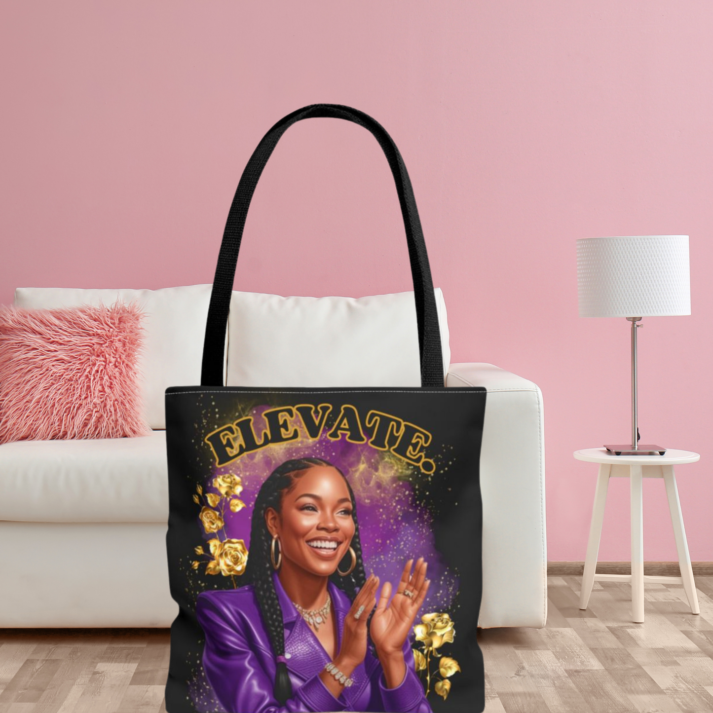 Afro Queen Tote Bag , Motivational Bag for Women, Inspirational Tote Bag