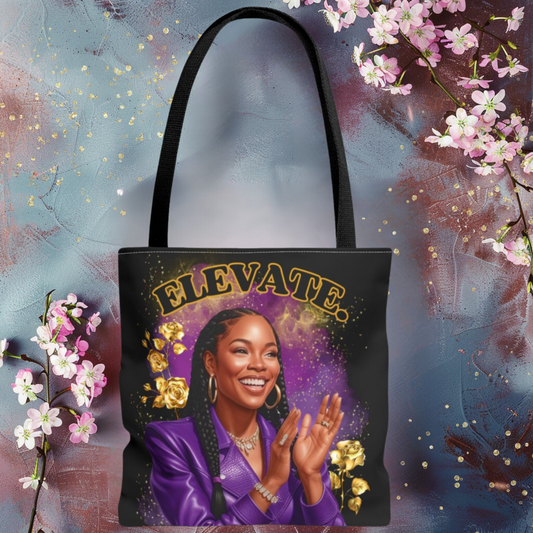 Afro Queen Tote Bag , Motivational Bag for Women, Inspirational Tote Bag