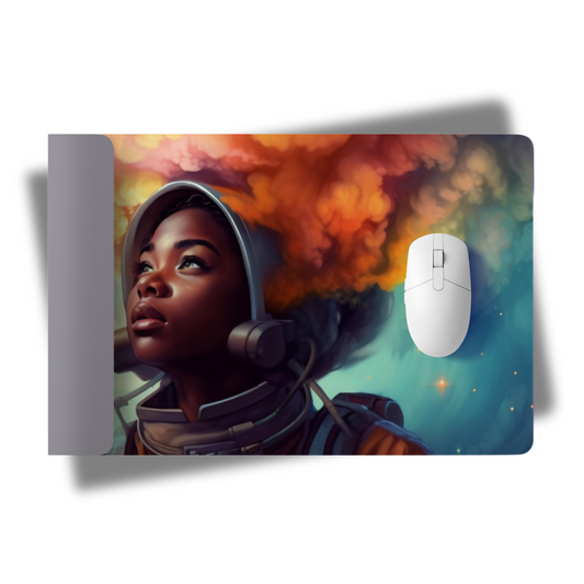 Inspirational Astronaut Mouse Pad – Cosmic Dreams Desk Accessory