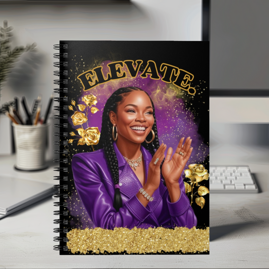 Elevate Spiral Notebook – Celebrating Strength and Beauty Notebook - Ruled Line