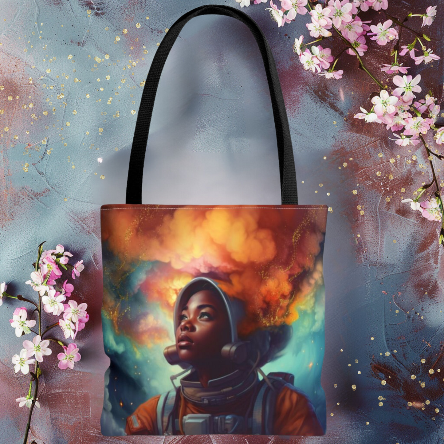 Cosmic Dreamer Tote Bag - Inspirational Space Art for Dreamers and Explorers