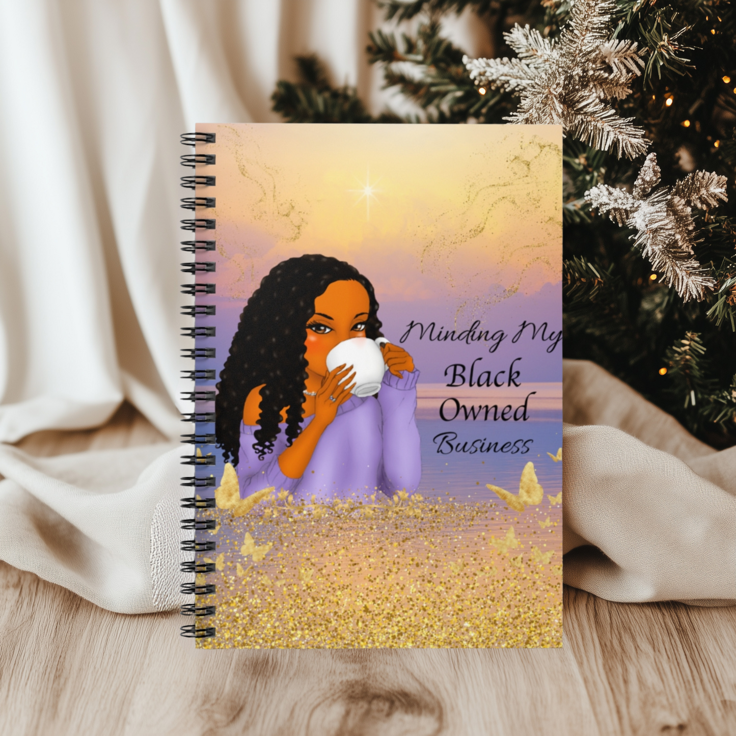 Minding My Black Owned Business Spiral Notebook - Inspirational Journal for Entrepreneurs